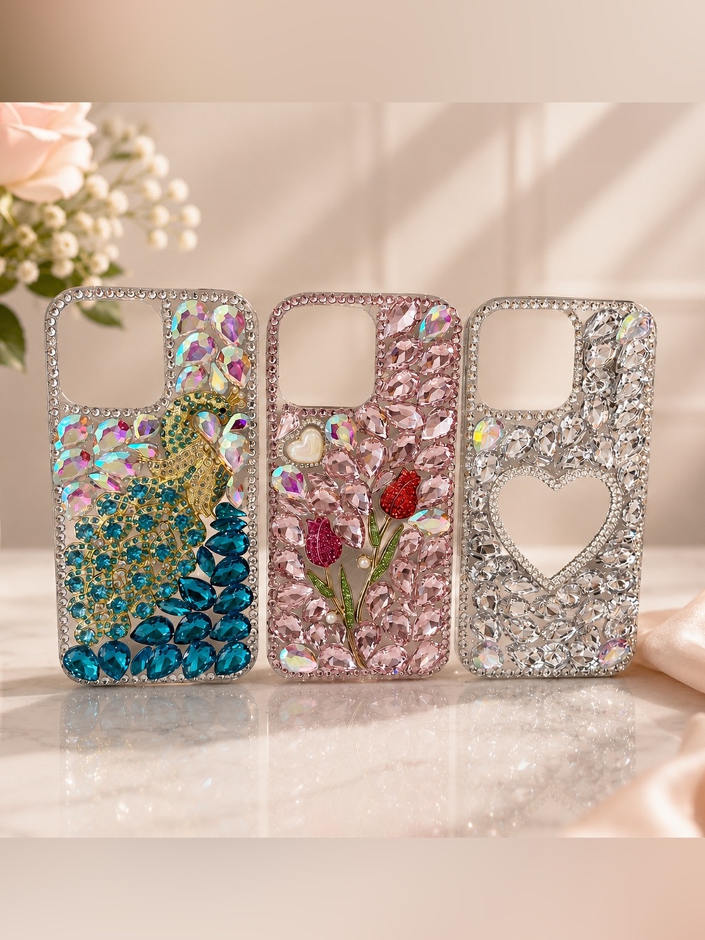 Handmade Bling iPhone 14 Pro Max Cases - Picture 2 of 9